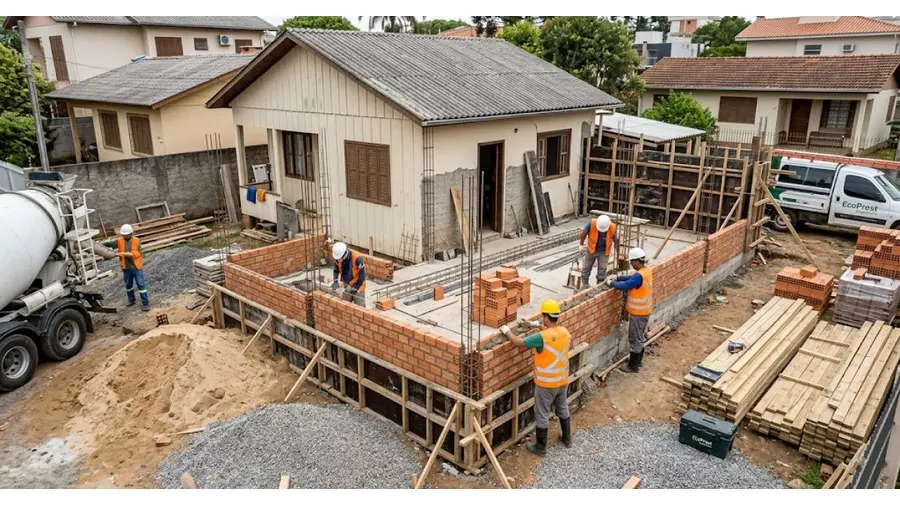 Construção de anexos e ampliações no Bairro Jardim Botânico, Porto Alegre