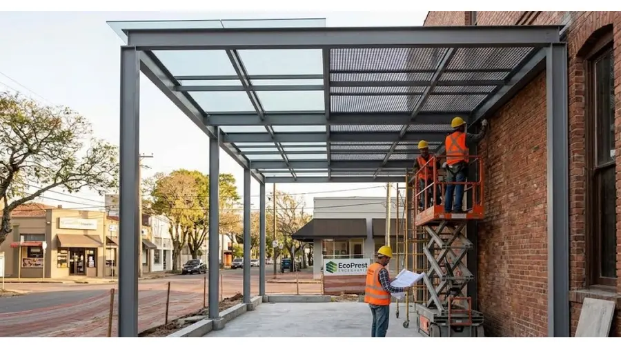 Construção de estruturas de apoio e coberturas no Bairro Floresta, Porto Alegre